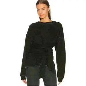 NWT La Detresse High Priestess Black Pullover Shirt Size Small